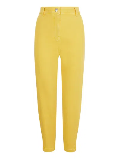 Nocturne Women's Yellow / Orange High-waisted Mom Jeans Yellow In Yellow/orange