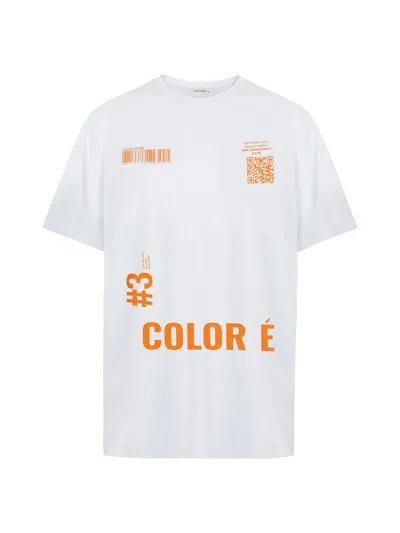 Nocturne Printed Oversized T-shirt In Orange
