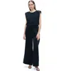 Nocturne Wide-leg Crepe Satin Pants In Black