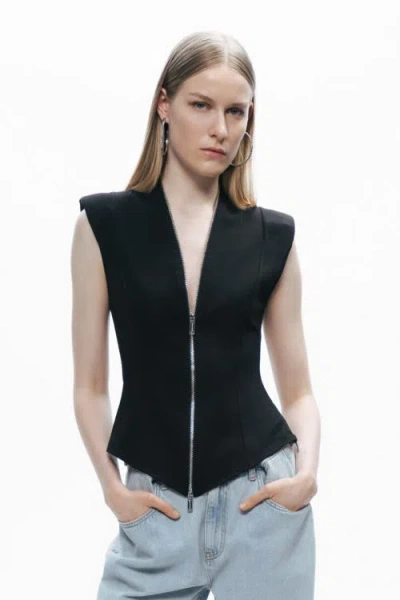 Nocturne Zipper Design Blouse