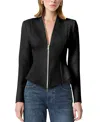 Nocturne Zipper Detailed Blouse In Black