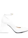 Nodaleto 85mm Bulla Pia Ankle-strap Square-toe Pumps In White