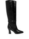 Nodaleto Nodstalgia Scarlett Leather Knee-high Boots In Black