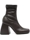 Nodaleto Bulla Miula Leather Ankle Boots In Brown