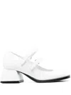 Nodaleto Bacara Patent Mary-jane Shoes In White