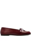 Nodaleto Buckle-detail T-bar Ballet Flats In Burgundy