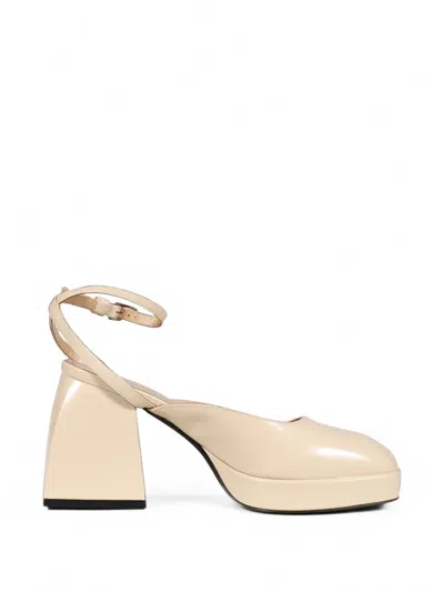 Nodaleto Bulla 90 Platform Pumps In Neutral