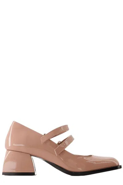 Nodaleto Antiqued Pink Leather Bulla Bacara Pumps