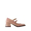 Nodaleto Antiqued Pink Leather Bulla Bacara Pumps