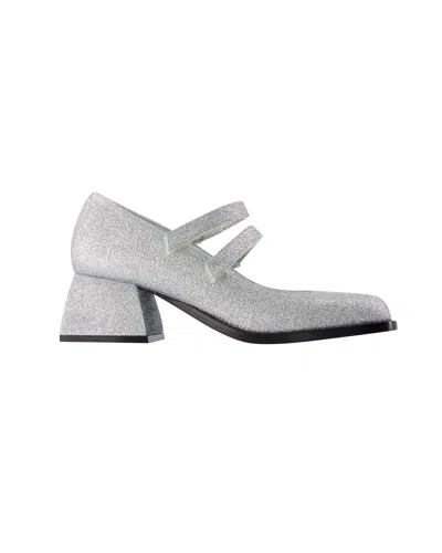 NODALETO BULLA BACARA PUMPS - NODALETO - SILVER GLITTER - LEATHER
