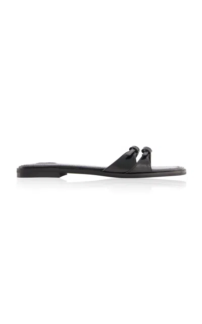 Nodaleto Bulla Buckle Flat Sandal In Black
