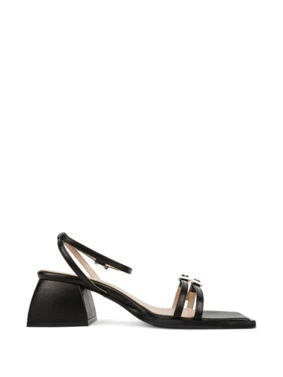 Nodaleto Bulla Buckle-detail Block-heel Sandals In Black