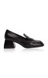 Nodaleto Bulla Cara Leather Loafer Pumps In Black