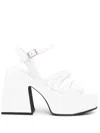 Nodaleto Bulla Chibi 110mm Platform Sandals In Weiss