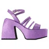 Nodaleto Bulla Chibi Sandals - Purple - Leather In Purple