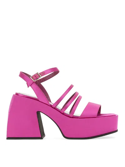 サンダル・ミュール Nodaleto Satin Pink Bulla Chibi Sandals Nodaleto Pink Satin Bulla Chibi Sandals In Multicolor | ModeSens