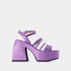 Nodaleto Bulla Chibi Sandals - Purple - Leather In Purple