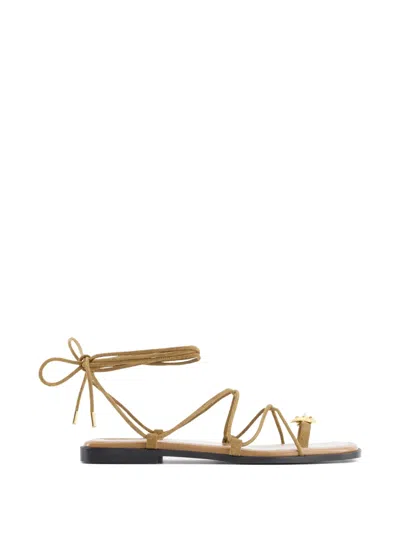 Nodaleto Bulla Isla Applique Lace Up Sandals In Multi