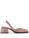 Nodaleto Antiqued Pink Leather Bulla Jones Pumps In Neutrals
