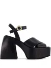 Nodaleto Bulla Joni Platform Sandals In Black