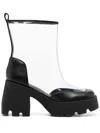 Nodaleto Bulla Leather-trimmed Boots In Black