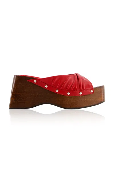 Nodaleto Bulla Mellow Wedge Clog In Red