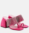Nodaleto Bulla Preston Leather Mules In Pink Basooka Velvet