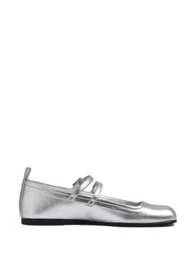 Nodaleto Bulla Rina Buckle Ballet Flats In Silver
