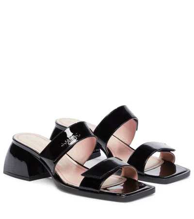 Nodaleto Bulla Sl 45 Patent Leather Sandals In Black