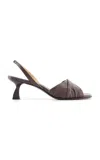 Nodaleto Dona Soft Pleats Sandal In Brown
