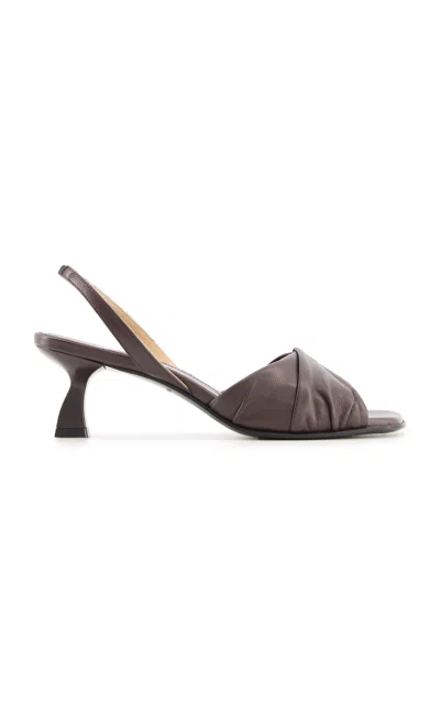 Nodaleto Dona Soft Pleats Sandal In Brown