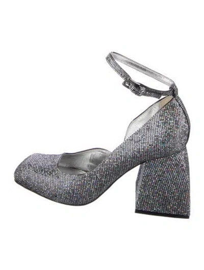Pre-owned Nodaleto Glitter D'orsay Pumps In Multi