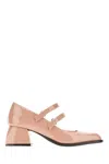 Nodaleto Antiqued Pink Leather Bulla Bacara Pumps In Blush Patent