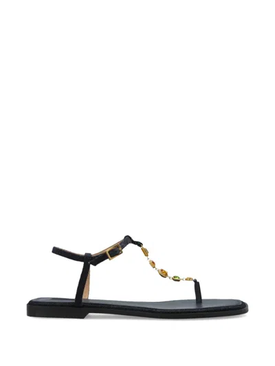 Nodaleto Jewel Strap Sandals In Blue