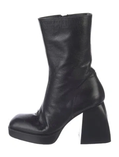 Pre-owned Nodaleto Leather Boots In Black