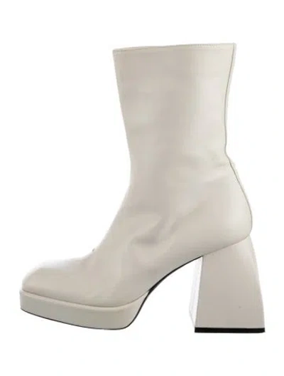 Pre-owned Nodaleto Leather Boots In Gray