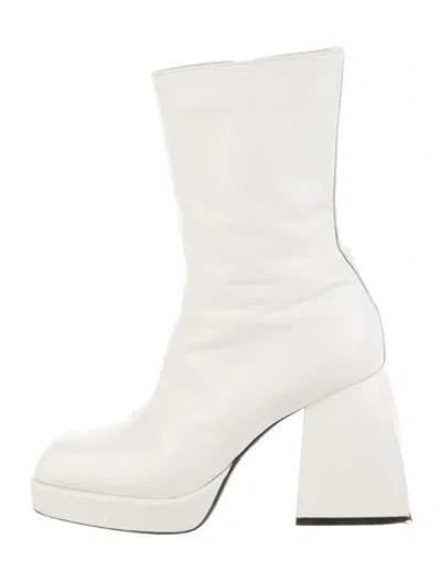 Pre-owned Nodaleto Leather Boots In White