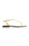 Nodaleto Nodstalgia Gemma Flat Sandal In Gold