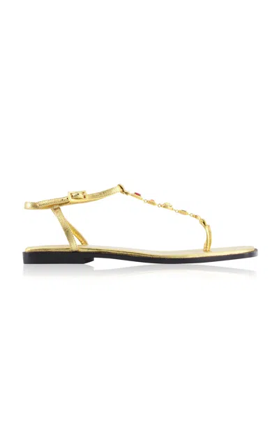 Nodaleto Nodstalgia Gemma Flat Sandal In Gold
