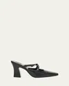 Nodaleto Nodstalgia Grace Leather Mule Pumps In Black