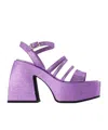 Nodaleto Bulla Chibi Sandals - Purple - Leather In Purple