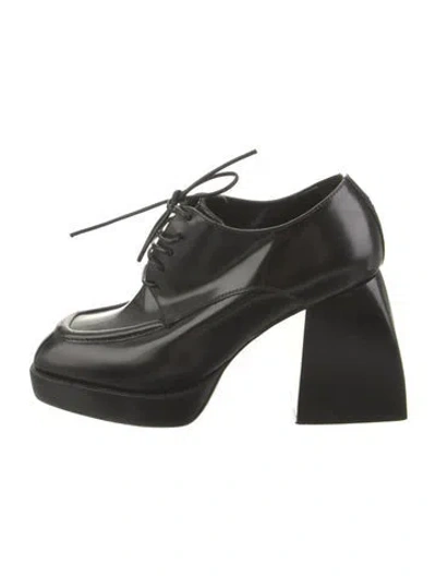 Pre-owned Nodaleto Patent Leather Flats In Black