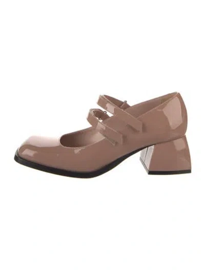 Pre-owned Nodaleto Patent Leather Pumps In Neutrals