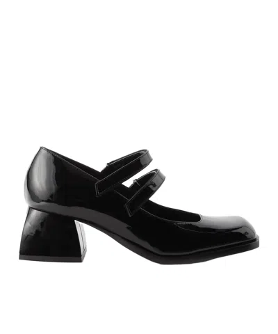 Nodaleto Patent-leather Mary Jane Pumps In Black