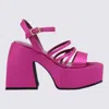 Nodaleto Bulla Chibi Satin Platform Sandals In Multi