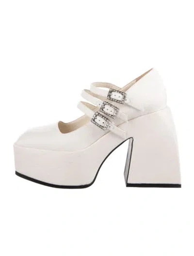 Pre-owned Nodaleto Pumps In Neutral