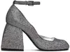 Nodaleto Silver Bulla Pia Heels In Glitterball