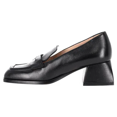 Pre-owned Nodaleto Square Toe Pumps In Black Leather