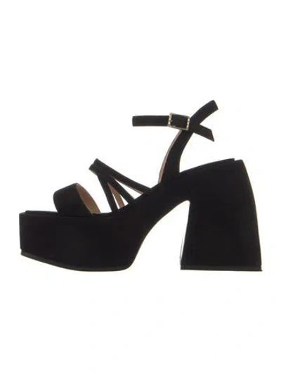 Pre-owned Nodaleto Suede Sandals In Blue