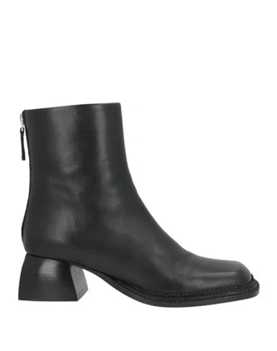 Nodaleto Woman Ankle Boots Black Size 5 Leather
